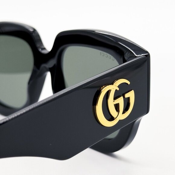 NEW GUCCI GG1546S 001 SUNGLASSES WOMEN BLACK EYEWEAR - Picture 7 of 12
